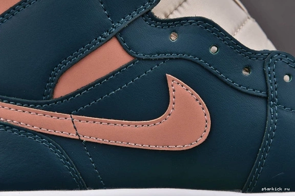 (W) BQ6472-308 Teal Green 1 Mid Jordan Dark  BQ6472-308 0410